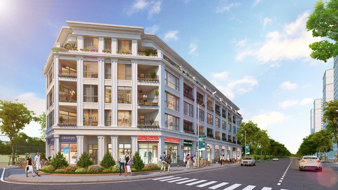 Vingroup mở bán Shophouse Vinhomes Times City Shophouse thuộc phân khu The Boutique - Times City với kiến trúc Tân cổ điển sang trọng và được quy hoạch tại trục đường nội khu sầm uất