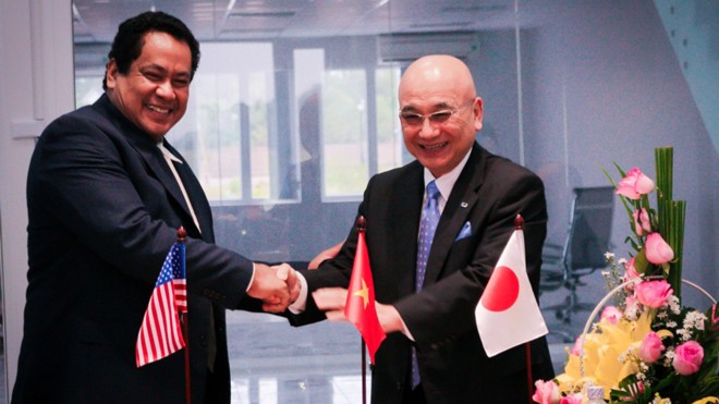 Saigon Silicon City: Đầu tư 50 triệu USD cho hạ tầng công nghệ cao Ông Nguyễn Minh Hiếu và Mr. Takayoshi Oshima tại buổi lễ ký kết
