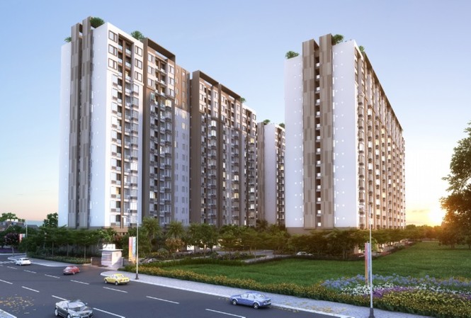 Him Lam Land mở bán 1000 căn hộ cao cấp giá 1.5 tỷ đồng Phối cảnh dự án hình thành trong tương lai