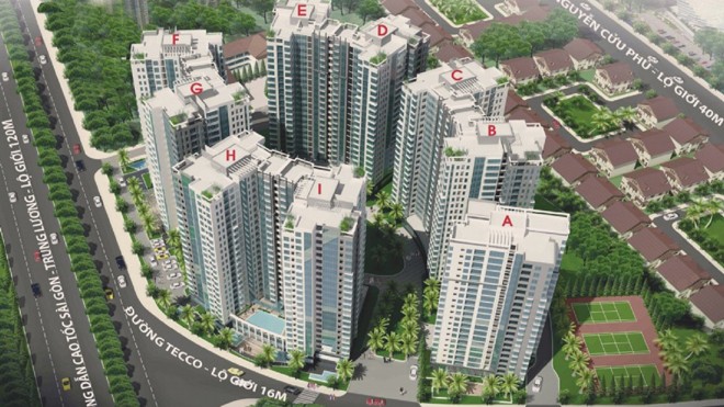 Khu Tây “đốt nóng” thị trường bất động sản Khu phức hợp căn hộ Tecco Town sau khi hình thành