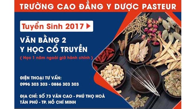 Trung cấp Y học cổ truyền tuyển sinh đào tạo Y sĩ Đông Y năm 2017 Trung cấp Y học cổ truyền tuyển sinh đào tạo Y sĩ Đông Y năm 2017