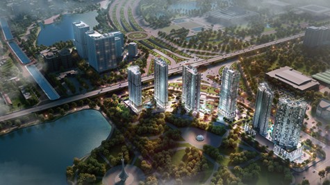 D’.Capitale sở hữu vị trí độc tôn với 3 mặt tiếp giáp 3 con đường lớn: Trần Duy Hưng, Khuất Duy Tiến và Hoàng Minh Giám