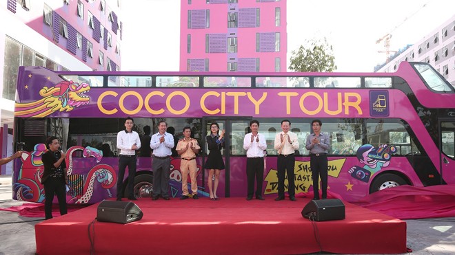 Xe buýt du lịch 2 tầng Coco City Tour đã có mặt tại Đà Nẵng Lãnh đạo Tập đoàn Empire, Thaco và các Sở, Ban, Ngành tại Đà Nẵng vui mừng ra mắt xe Coco City Tour