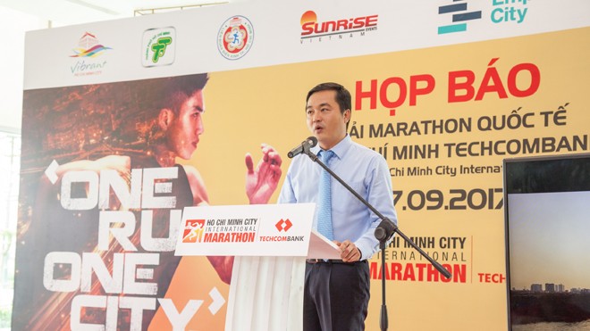 Giải Marathon Quốc tế Thành phố Hồ Chí Minh Techcombank năm 2017 Ông Bùi Tá Hoàng Vũ, Giám đốc Sở Du Lịch thành phố Hồ Chí Minh chia sẻ