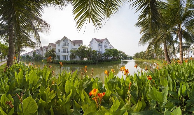 Khi kiến trúc Hy Lạp có màu xanh Thiết kế biệt thự sang trọng hài hòa với không gian sinh thái nguyên bản tại Vinhomes Riverside