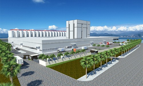Cho một nền nông nghiệp bền vững Phối cảnh Nhà máy chế biến thức ăn thuỷ sản Sao Mai