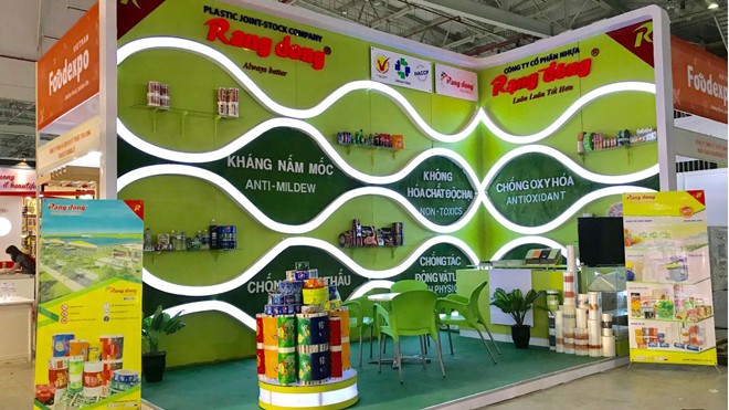 Nhựa Rạng Đông phát huy thế mạnh tại hội chợ quốc tế Vietnam Foodexpo Nhựa Rạng Đông phát huy thế mạnh tại hội chợ quốc tế Vietnam Foodexpo
