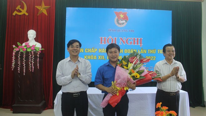 Anh Nguyễn Khánh Vũ được bầu làm Bí thư Tỉnh Đoàn Quảng Trị Tân Bí thư Tỉnh Đoàn Quảng Trị Nguyễn Khánh Vũ. Ảnh: T.Đ