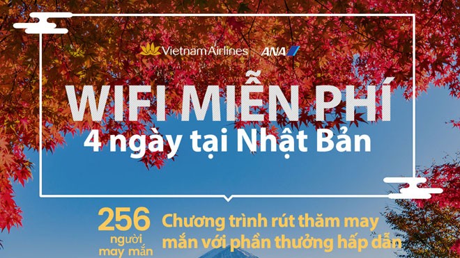 Du lịch Nhật Bản cuối năm có gì đặc biệt ? Qua chương trình “Xin chào Nhật Bản!”, VNA và ANA muốn tạo cơ hội để hành khách có thể kết nối và chia sẻ với bạn bè, người thân những khoảnh khắc đáng nhớ nhất tại điểm đến tuyệt vời như Nhật Bản