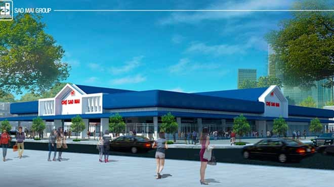 Góc xanh nơi cửa biển Phối cảnh dự án chợ trong Khu ĐTM Nhựt Hồng