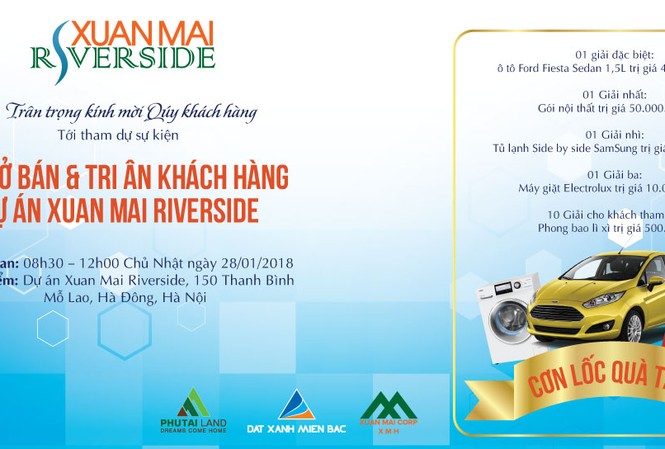Những cơ hội cuối cùng khi mua Xuân Mai Riverside nhận ôtô Ford Fiesta Những cơ hội cuối cùng khi mua Xuân Mai Riverside nhận ôtô Ford Fiesta