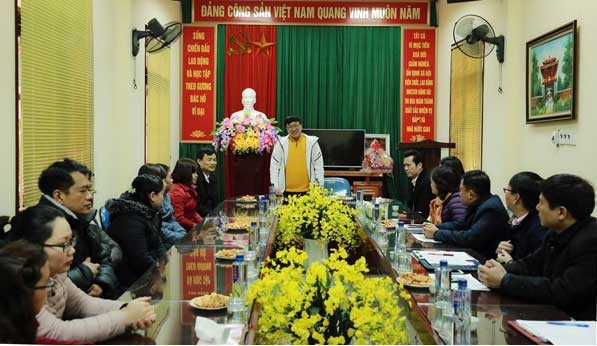 Sức Xuân trên thảo nguyên xanh Tổng Giám đốc thăm, làm việc và chúc Tết tập thể cán bộ, viên chức, người lao động NHCSXH huyện Mộc Châu sáng 04/2/2018