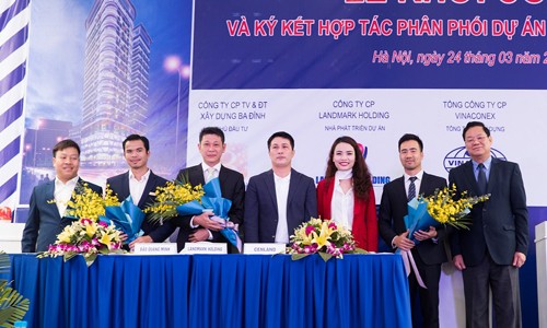 CENLAND chính thức phân phối dự án Manhattan Tower Landmark Holding kí kết hợp tác với các đơn vị phân phối