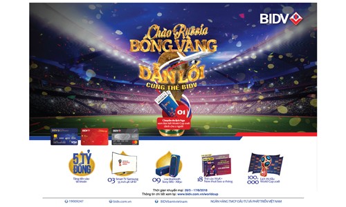 Chào Russia – Bóng vàng dẫn lối cùng thẻ BIDV Chào Russia – Bóng vàng dẫn lối cùng thẻ BIDV