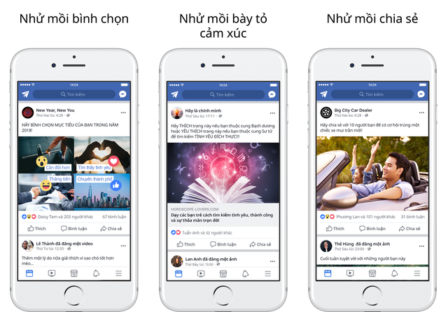 Facebook mạnh tay với chiêu câu view của các trang fanpage Một nội dung câu kéo tương tác khác