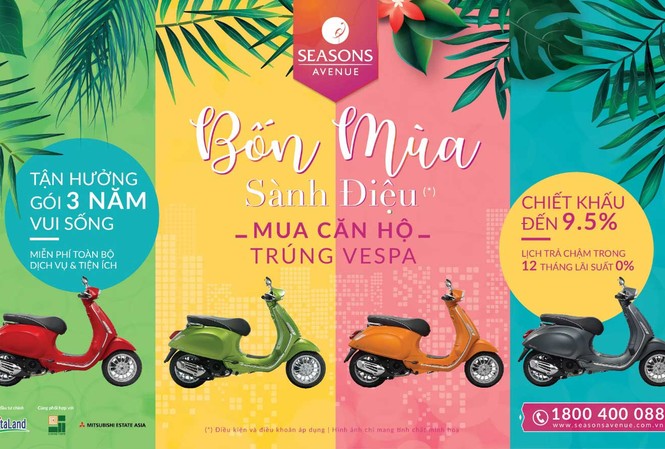 Quà tặng hàng tỷ đồng cho khách mua nhà Seasons Avenue Quà tặng hàng tỷ đồng cho khách mua nhà Seasons Avenue