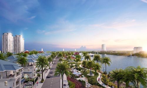 Khởi công phân đoạn II tuyến kè bờ sông Sài Gòn – Khu đô thị Vạn Phúc Phối cảnh tổng thể công viên ven sông The Long Park dài 3,4km.
