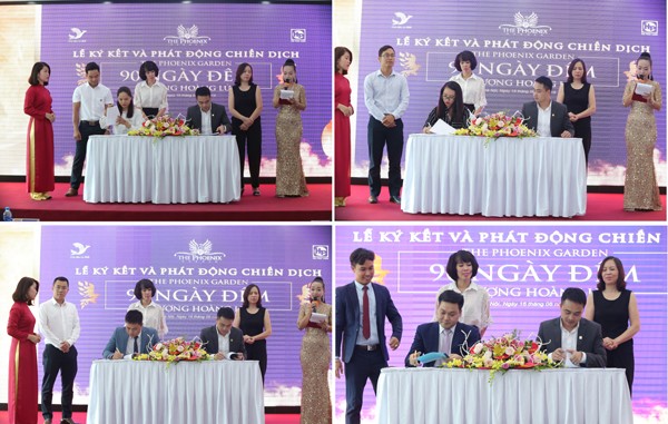 Lễ ký kết chiến lược phát triển dự án The Phoenix Garden Hải Phát Land ký kết với các đại lý chiến lược phát triển dự án The Phoenix Garden