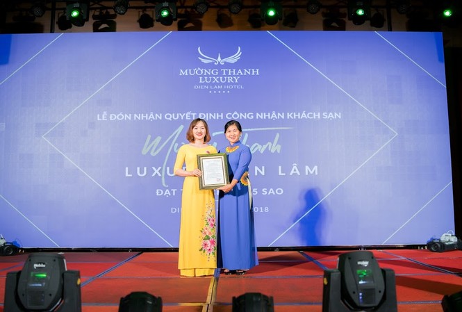 Khách sạn Mường Thanh Diễn Lâm đạt tiêu chuẩn 5 sao Khách sạn Mường Thanh Diễn Lâm đạt tiêu chuẩn 5 sao