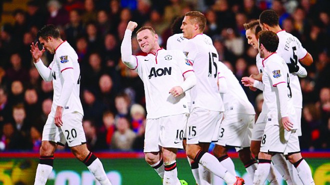 'Quỷ đỏ' mang điềm đen đến cho chủ nhà Rooney là đầu tàu của Man United trong chuyến đi tới sân Karaiskakis. ảnh: Getty Images