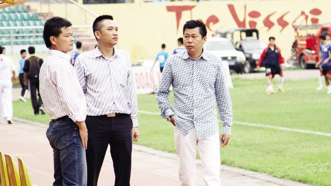 AFC ủng hộ Việt Nam làm mạnh vụ Ninh Bình Bộ ba của V.Ninh Bình: bầu Trường, chủ tịch Phạm Văn Lệ và HLV Nguyễn Văn Sỹ.
Ảnh: VSI