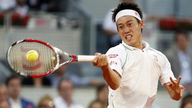Rome Masters: Kei rút lui, 'tàu tốc hành' FedEx trở lại Ngôi sao đang lên Kei Nishikori vắng mặt đáng tiếc tại Rome Masters. Ảnh: Getty Images