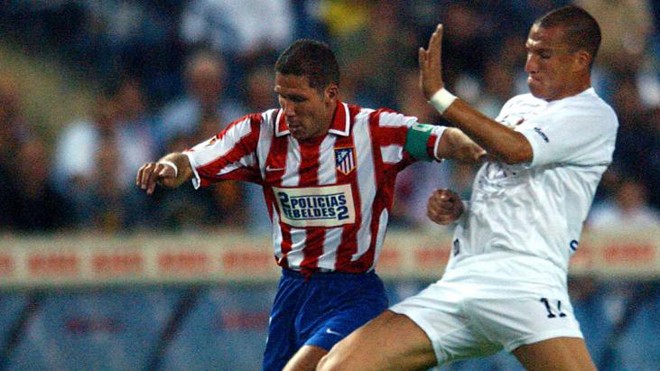 Những trận derby Madrid rực lửa trong lịch sử Diego Simeone là nhân chứng lịch sử các trận derby thành Madrid ở mọi giải đấu. Ảnh: Fourfourtwo