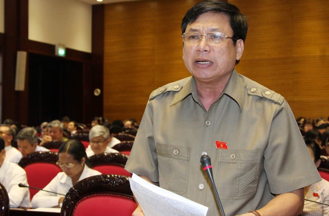 Cần ưu tiên làm luật Biểu tình Đại biểu Lê Nam (Thanh Hóa). Ảnh: Hồng Vĩnh