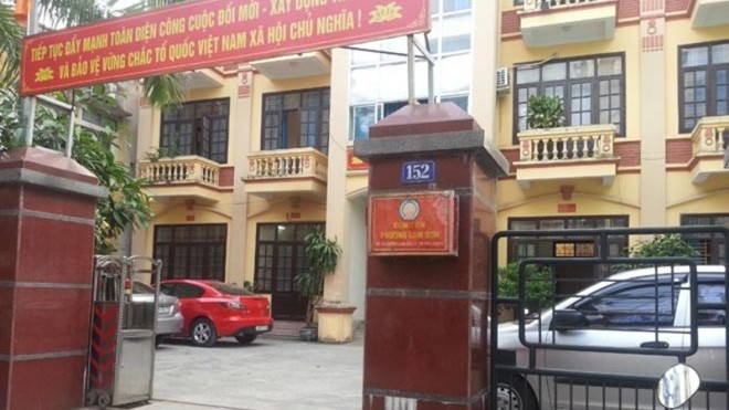Thượng sỹ công an đuổi đánh lái xe taxi ngay tại trụ sở công an Trụ sở Công an phường Lam Sơn, nơi xảy ra vụ việc