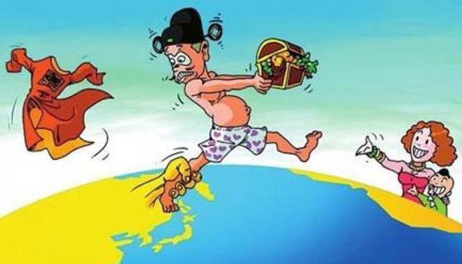 Trung Quốc thanh trừng “quan chức trần trụi” Tranh minh họa: IB Times
