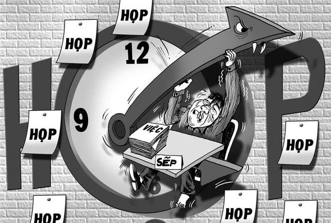 Họp nhiều góp phần làm lạm phát cấp phó? Ảnh minh họa