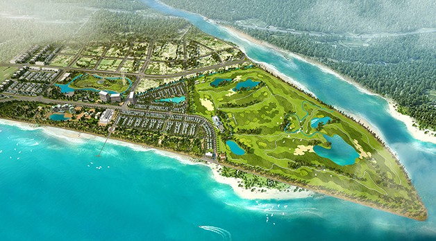 Thanh Hóa sắp có sân golf lớn bậc nhất miền Trung Phối cảnh dự án FLC Samson Golf Links.