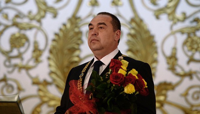 Lãnh đạo phe ly khai thách Tổng thống Ukraine đấu tay đôi Ông Igor Plotnitsky. Ảnh: RIA Novosti/Valeriy Melnikov.