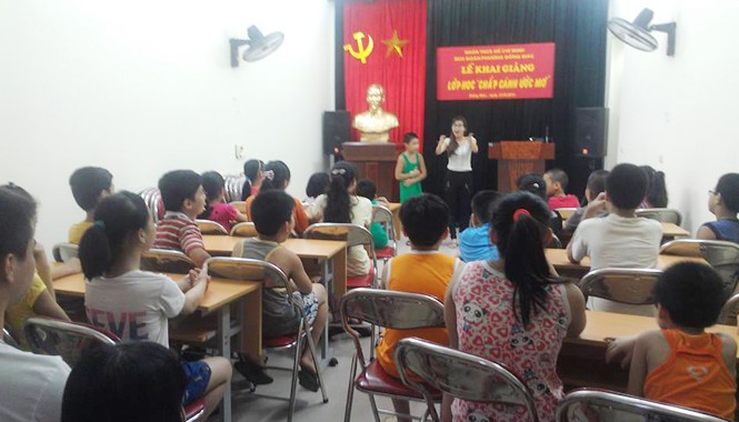 Lớp học chắp cánh ước mơ Mô hình lớp học “Chắp cánh ước mơ”.