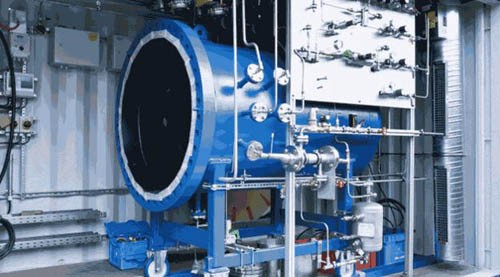Máy biến nước thành nhiên liệu Máy chuyển đổi nhiên liệu từ nước và carbon dioxide. Ảnh: Sunfire GmbH.