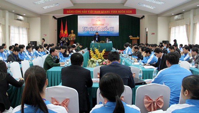 Phong trào “Tôi yêu Tổ quốc tôi” cần được lan tỏa trong thanh niên Toàn cảnh Diễn đàn.