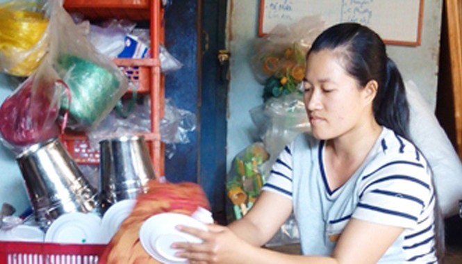 Nữ giúp việc trả lại 40 triệu đồng nhặt được Chị Nguyễn Thị Kim Hoàng.