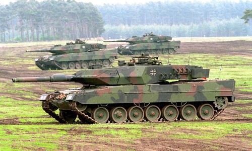 Đức - Pháp bắt tay làm xe tăng mới cạnh tranh với Nga Xe tăng Leopard 2 của Đức. Ảnh: Wikipedia.