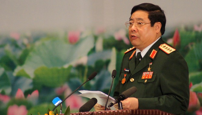 Thúc đẩy quan hệ hợp tác quốc phòng Việt Nam-Ấn Độ Bộ trưởng Quốc phòng Phùng Quang Thanh. Ảnh: Nguyễn Minh.