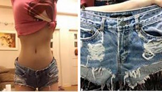 Sốc với chiêu khoe thân của người đẹp bán hàng online Ảnh quảng cáo quần soóc và áo phông của một hot girl Việt mới đăng tải gần đây.