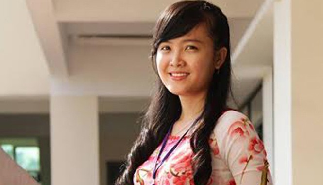 3 thủ khoa xinh hơn hotgirl ở TP HCM Thủ khoa đầu ra trường Đại học Khoa học xã hội và Nhân văn TP HCM. Ảnh: NVCC.