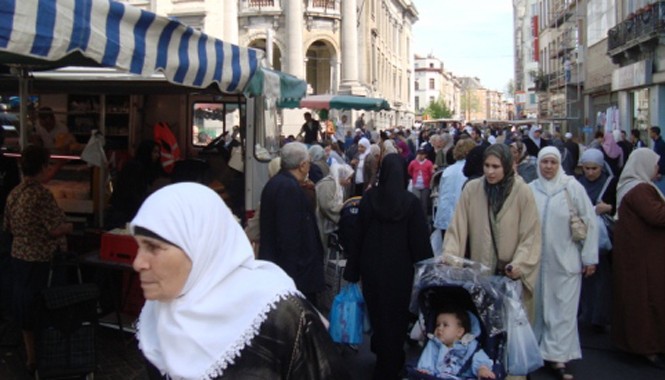 Tại sao Molenbeek lại trở thành 'làng thánh chiến'? Khu vực Molenbeek. Ảnh: Mediabelge.