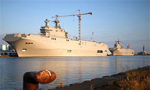 Ai Cập muốn Nga hoàn thiện chiến hạm Mistral Tàu đổ bộ mang trực thăng lớp Mistral.