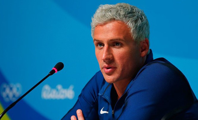Quán quân Olympic bị cướp dí súng vào đầu ở Brazil Ryan Lochte mô tả đã bị cướp dí súng vào đầu. Ảnh: Getty Images.