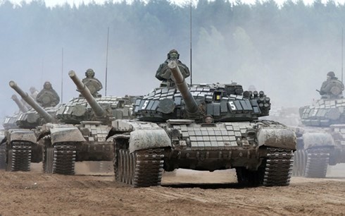 Thế trận Quân đội Nga giăng quanh Ukraine Lục quân Nga. Ảnh: RT.com.