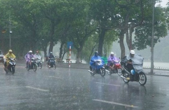 Hà Nội mưa to, cảnh báo ngập lụt khu vực nội thành Ảnh: Internet.