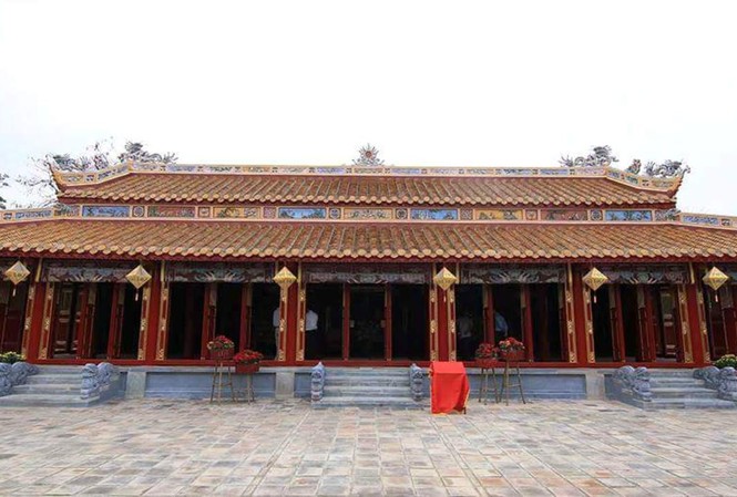 Hoàn thành tu bổ miếu thờ Triệu Tổ Tĩnh Hoàng đế Nguyễn Kim Di tích Triệu Tổ miếu nhìn từ bên ngoài sau khi hoàn thành trùng tu.