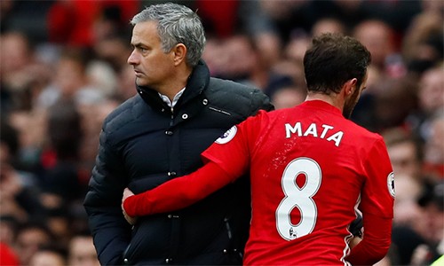 Mourinho nói gì với cầu thủ sau khi đánh rơi chiến thắng trước Arsenal? Mourinho muốn các học trò tiếp tục phát huy màn trình diễn trong trận Arsenal, vì cho rằng đó là trận đấu mà Man Utd đã chơi rất hay. Ảnh: Reuters.