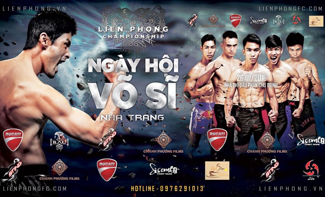 Dừng Ngày hội võ sĩ Nha Trang do Johnny Trí Nguyễn tổ chức Ảnh quảng bá Ngày hội võ sĩ – Nha Trang trên trang web của Cty Liên Phong Fitness.