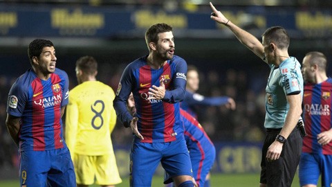 Nghi vấn Barca bị trọng tài trù dập có hệ thống Nghi vấn Barca bị trọng tài trù dập có hệ thống